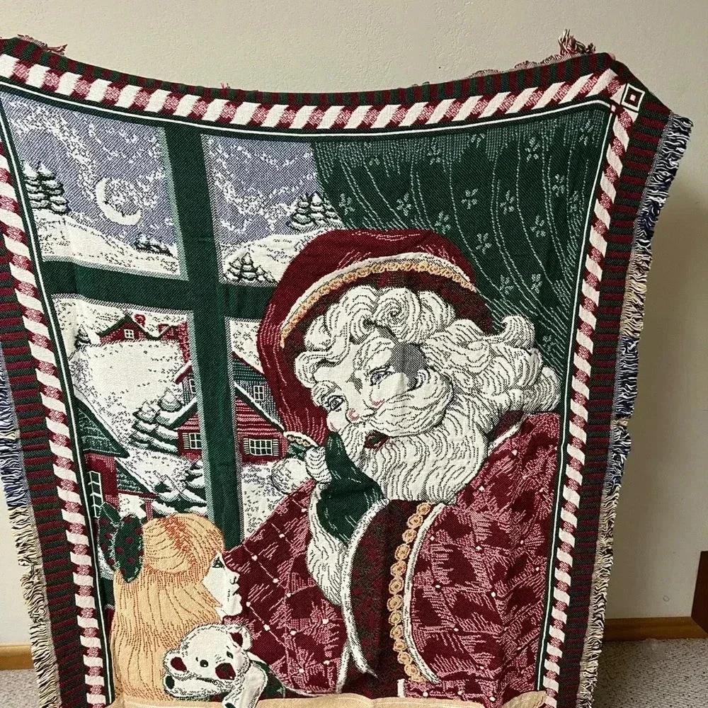Christmas Santa Goodwin Weavers Throw Blanket 58